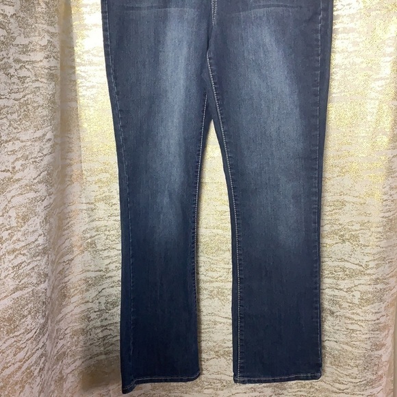 EARL Jeans dark blue wash Embellished straight leg jeans size 10 - Picture 4 of 13